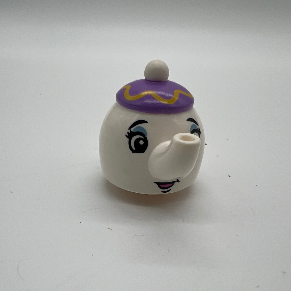 LEGO Disney Princess Mrs Potts Minifigure Head Beauty and the Beast Teapot